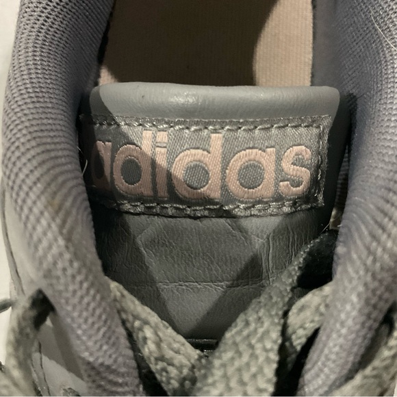 Adidas VS Pace 2.0 Women's Gray Leather Athletic Shoes - Picture 2 of 7